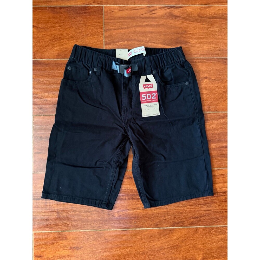 Levi's Boys 502 Regular Black Casual Shorts 14